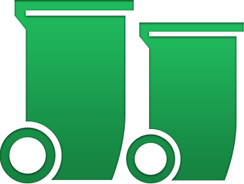 Two Green Bins