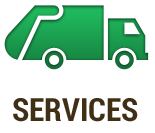 Green Dump Truck Icon Button